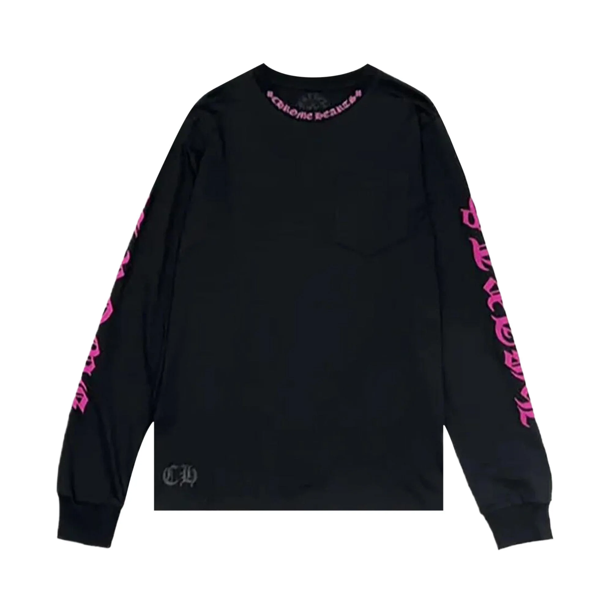 Chrome Hearts Long Sleeve Pocket Crew 'Black' - 1