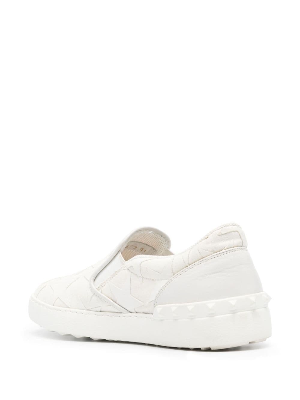 star-jacquard canvas sneakers - 3