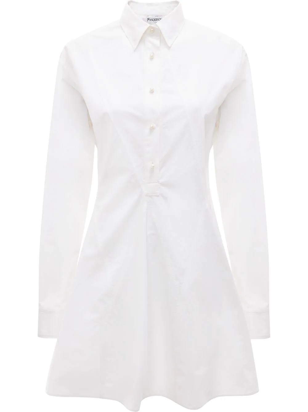 godet-hem shirt-dress - 1