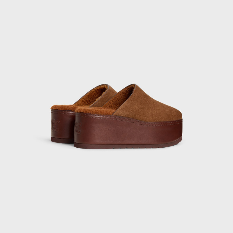 CELINE CELINE DANA WEDGE MULE IN SUEDE CALFSKIN outlook