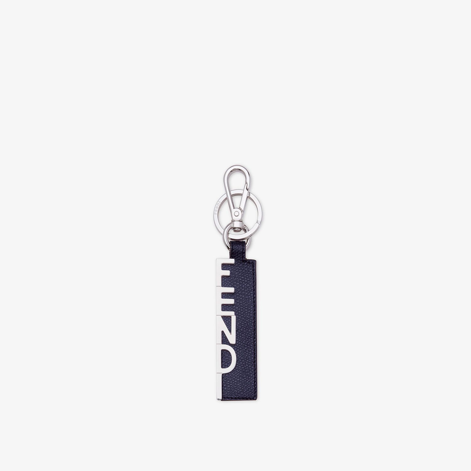 Blue leather key ring - 1