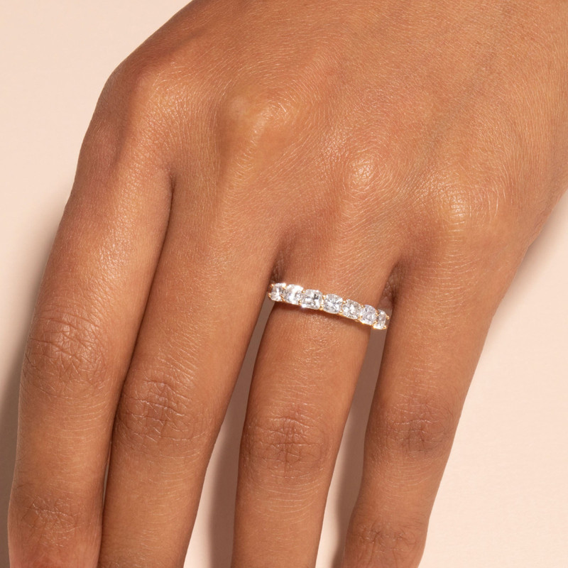 Stephanie LAB-Created Diamond Eternity Band 3