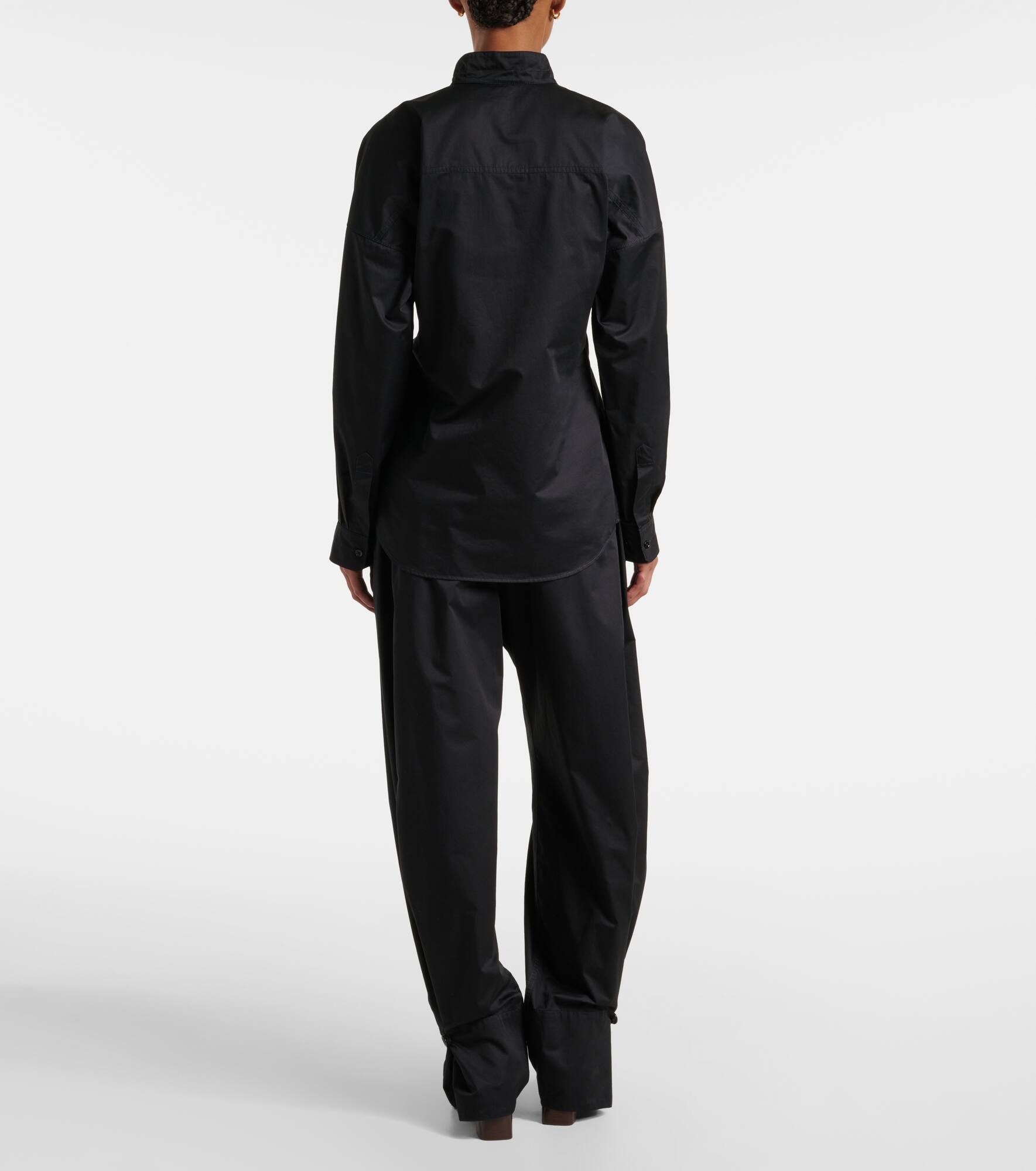 Cotton satin shirt - 3