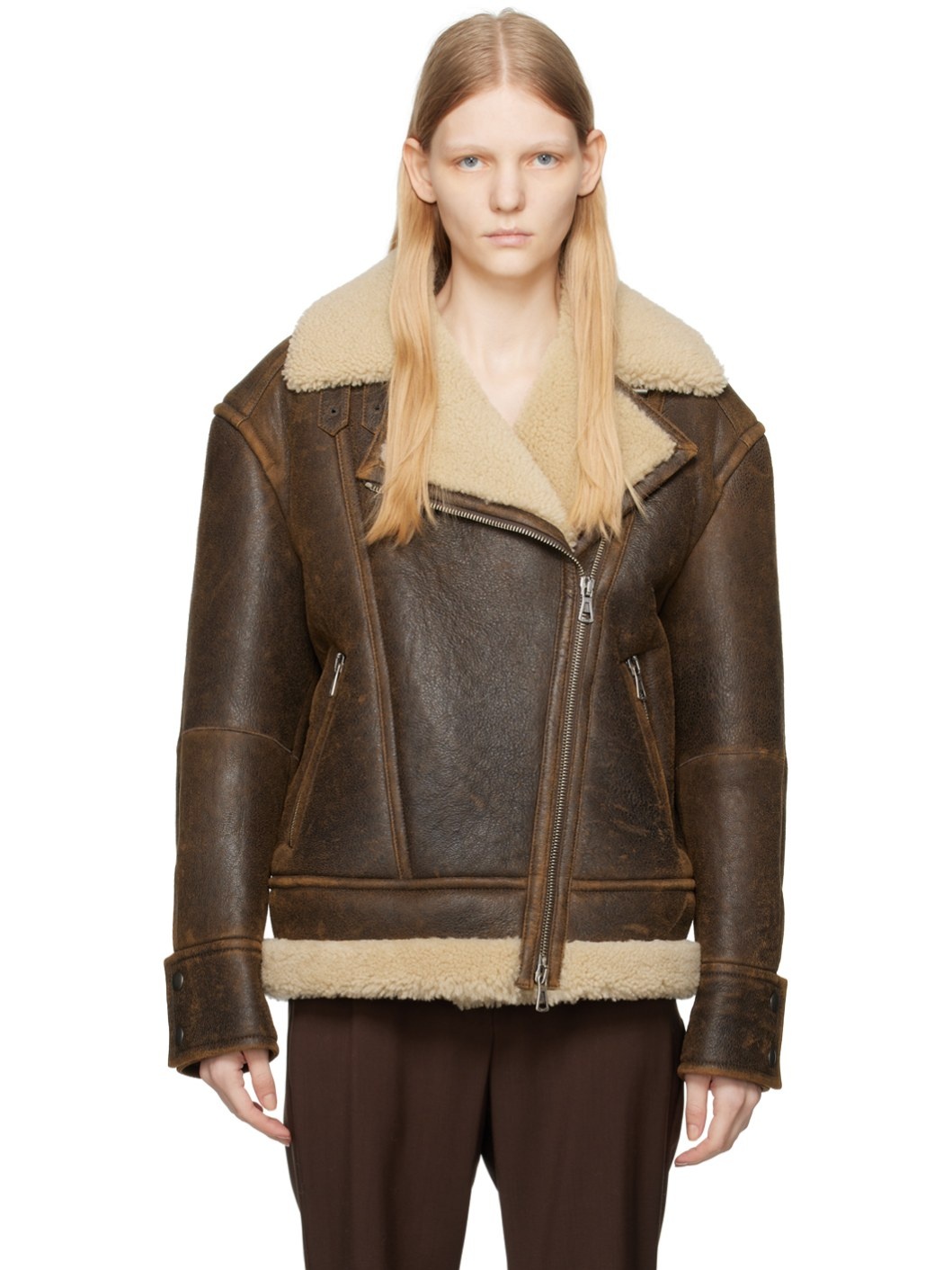 Brown Empoli Leather Jacket - 1
