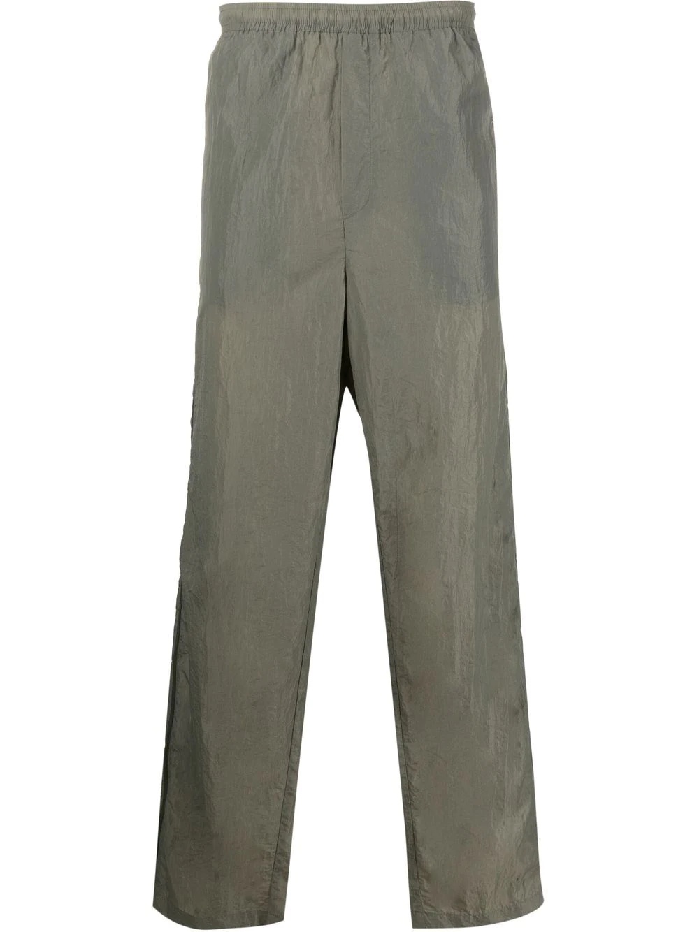 side-panelled straight trousers - 1