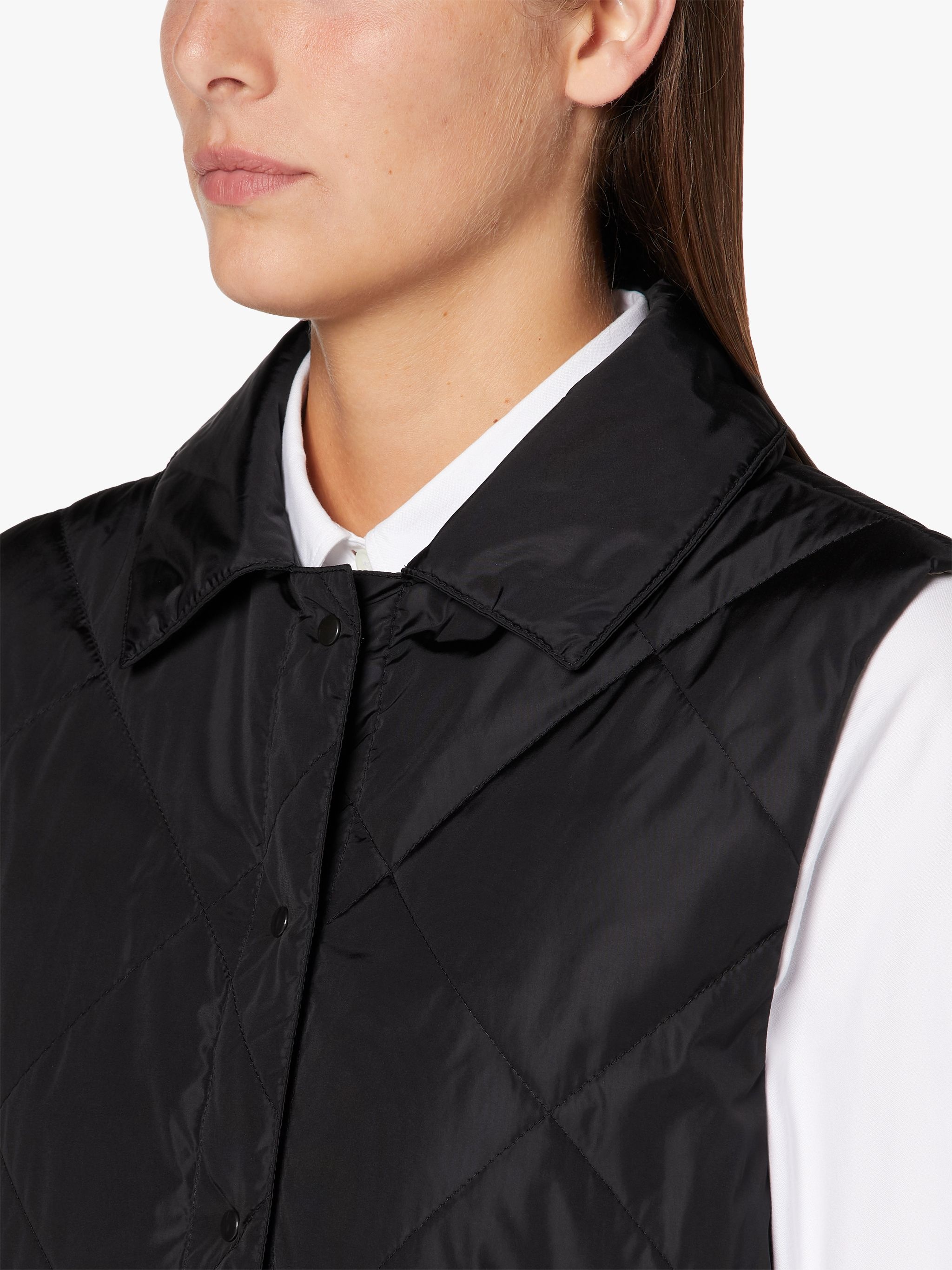 ANNABEL BLACK NYLON LINER VEST | LQV-005 - 5
