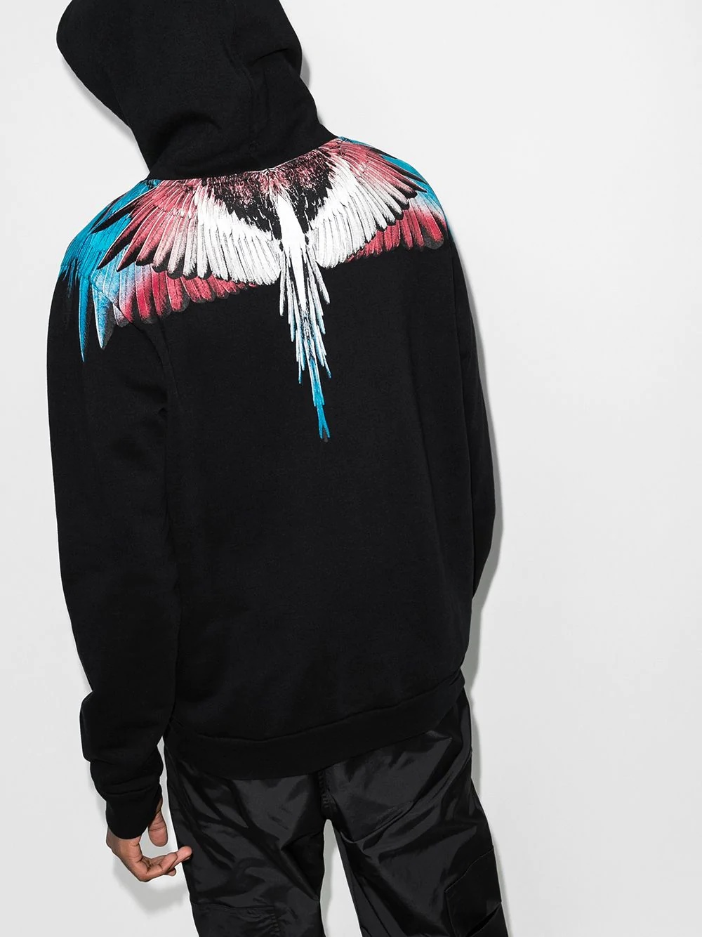 Wings print hoodie - 3