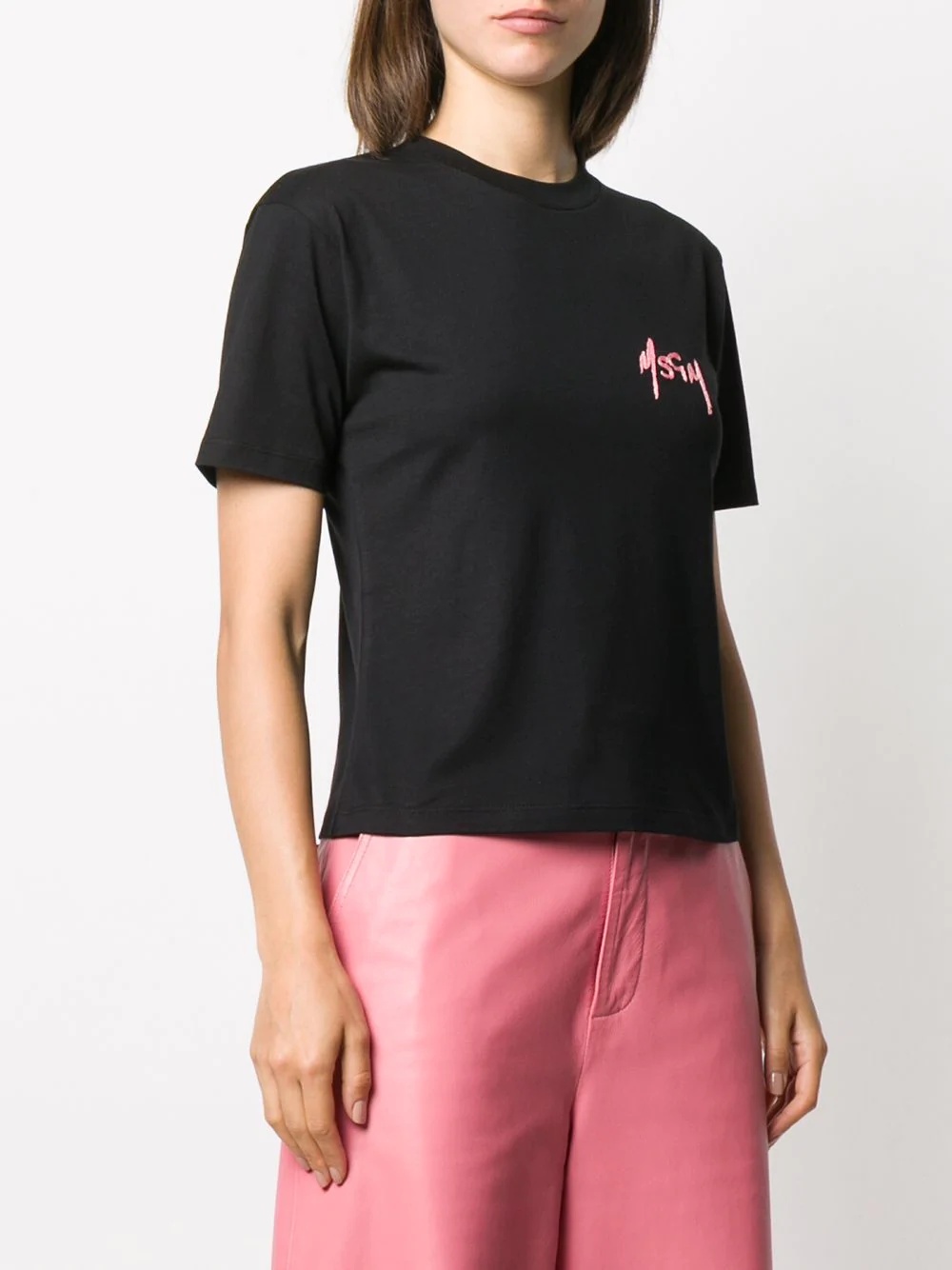 logo-embroidered T-shirt - 3