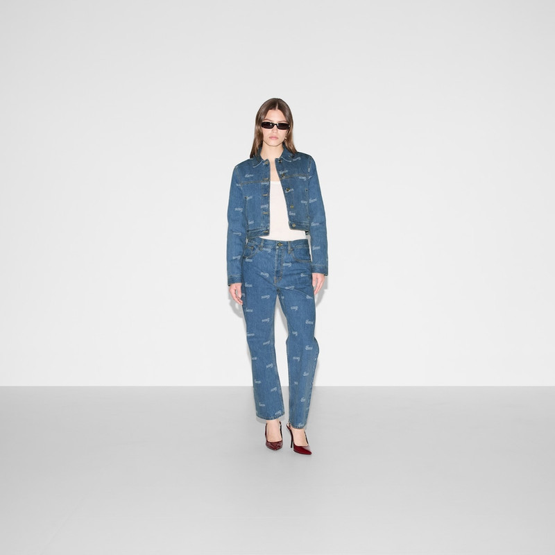 GUCCI Low waist cropped denim pant outlook