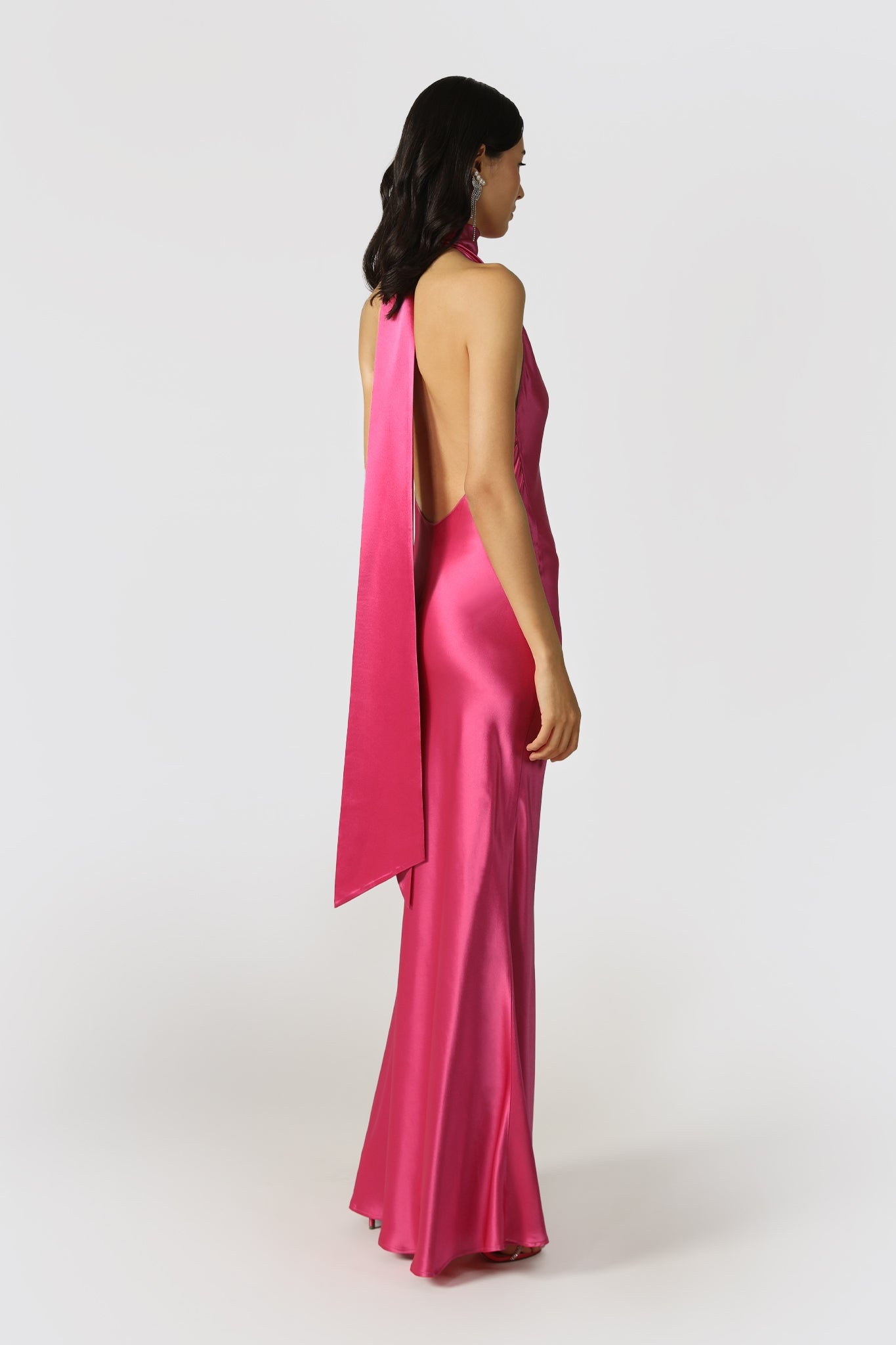PENELOPE BACKLESS SATIN GOWN - 2