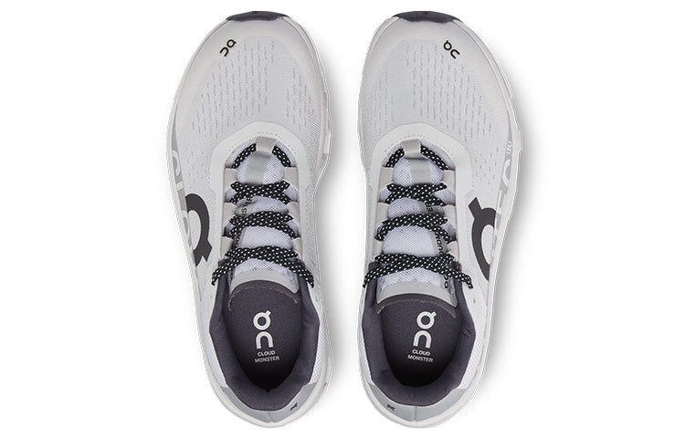 (WMNS) On Running Cloudmonster 'White Black Grey' 61.98433 - 5