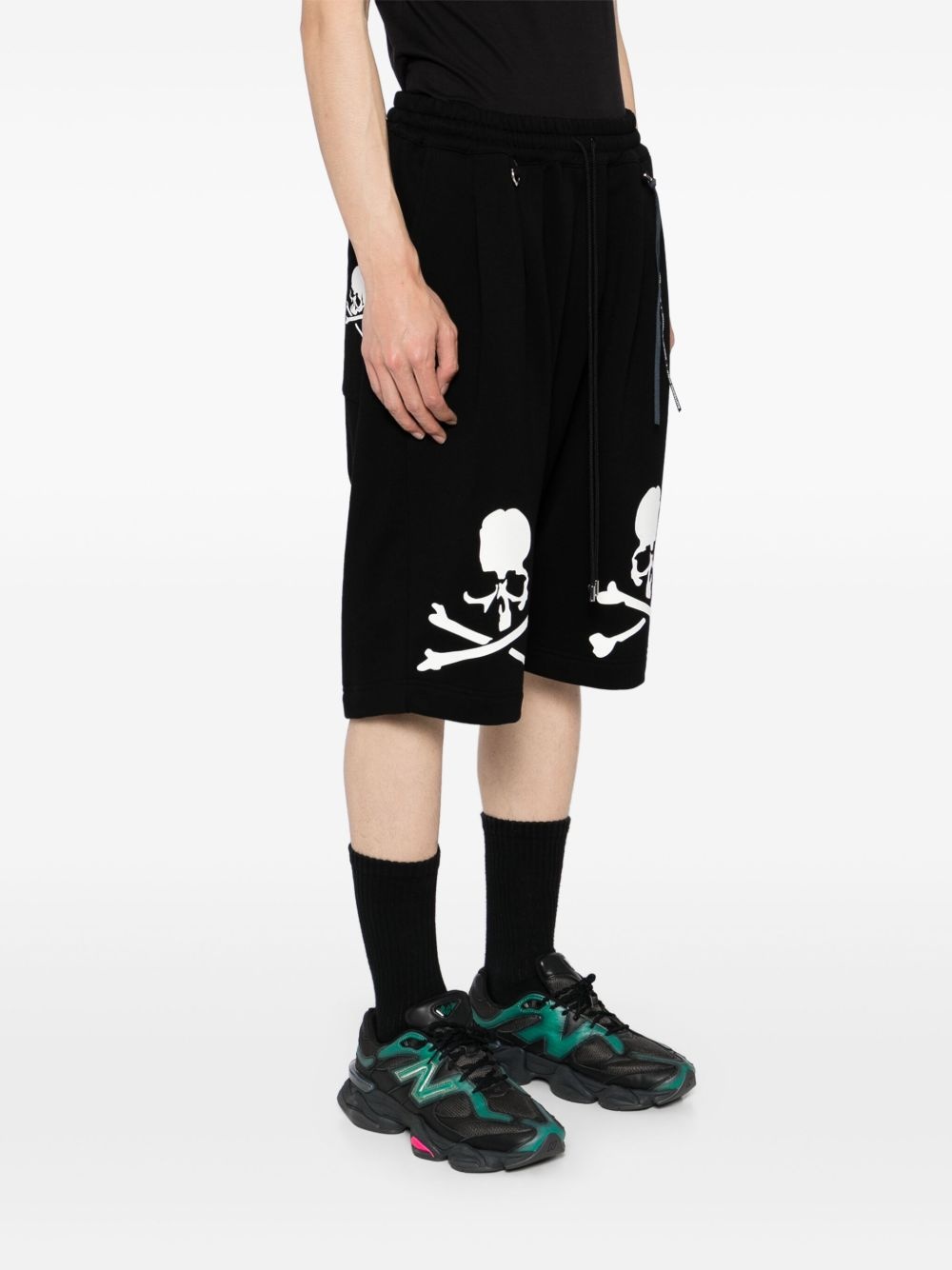 logo-print shorts - 3