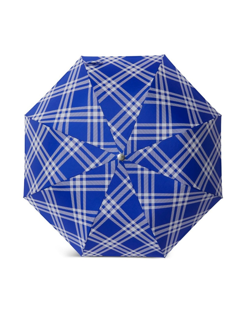 Burberry checked folding umbrella outlook