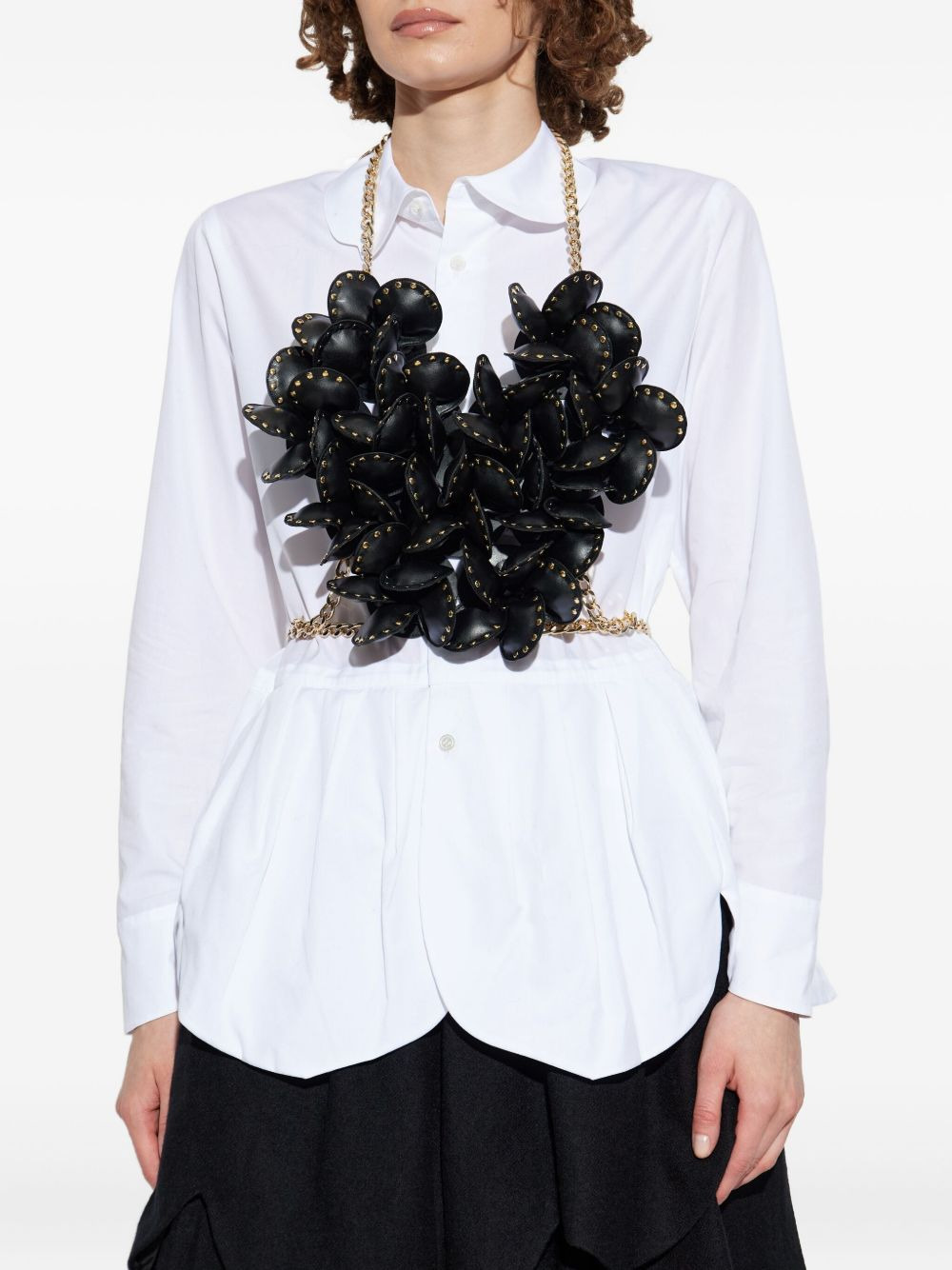 petal-embellished harness - 3
