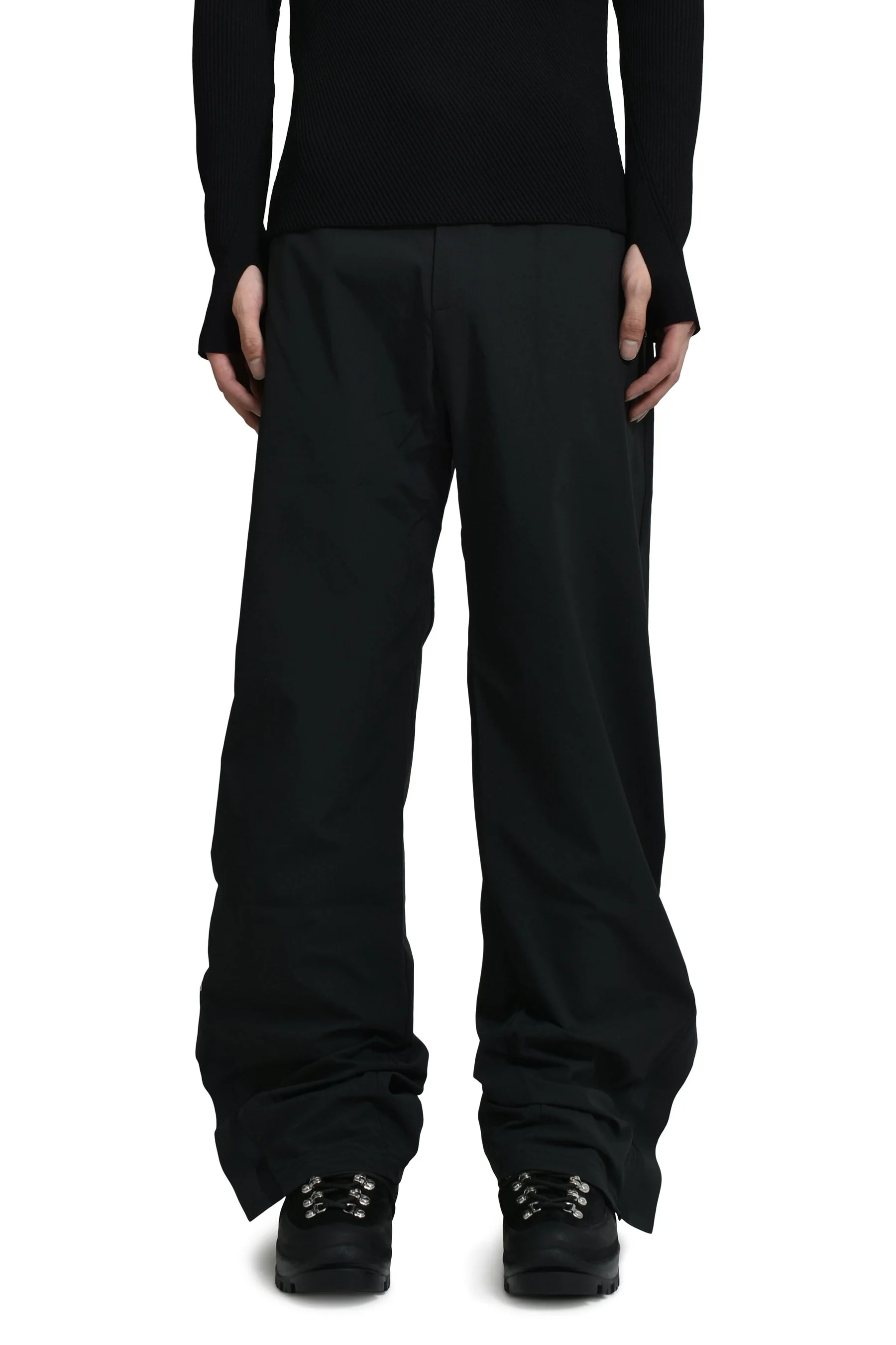 MOIRE TROUSERS / BLK - 1