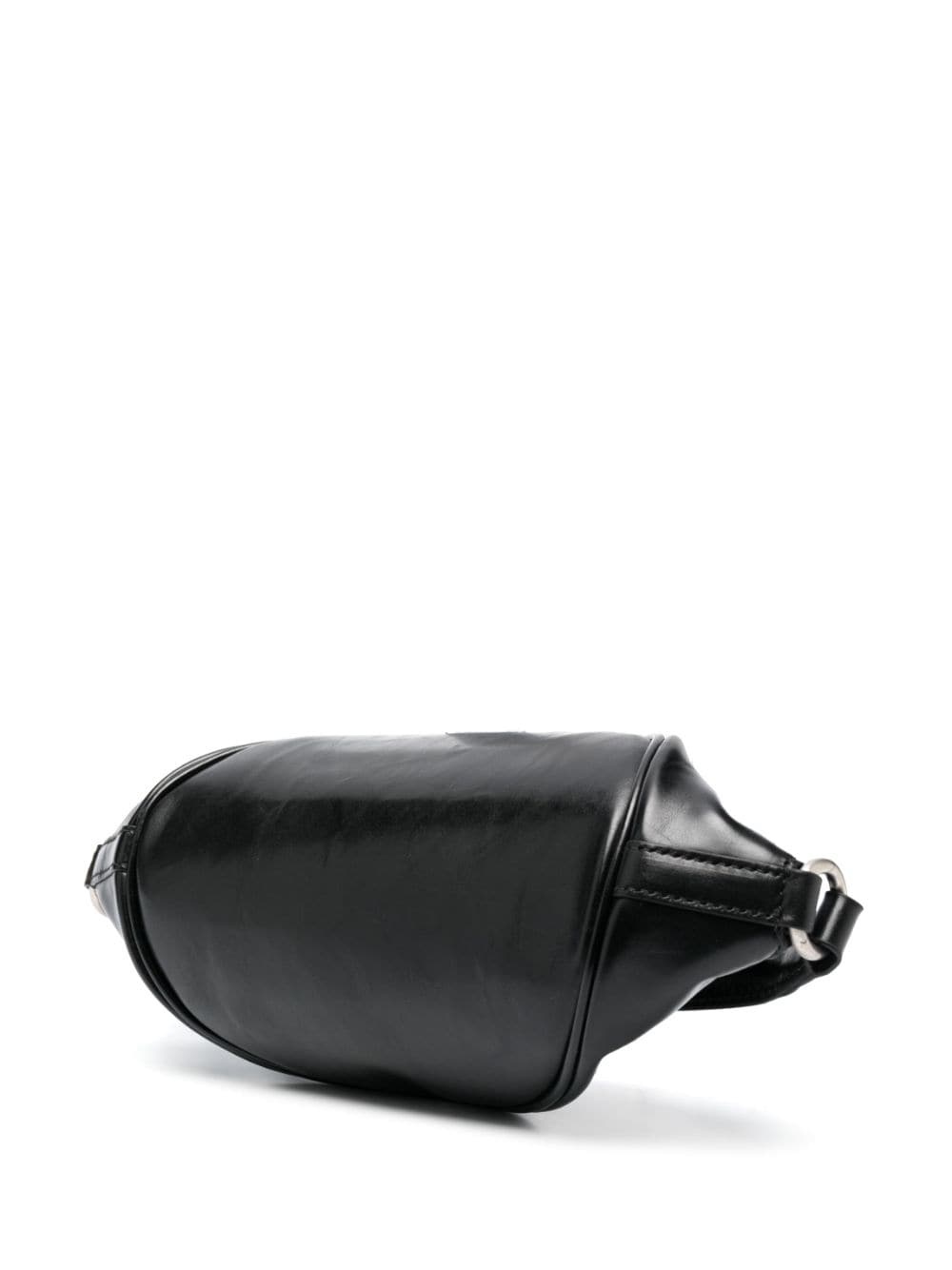 logo-embossed leather belt bag - 3