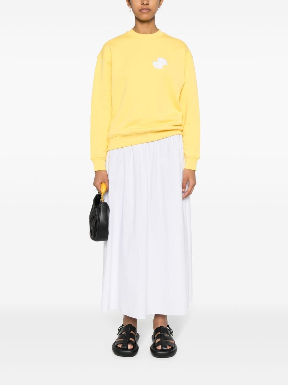 logo-appliquÃ© cotton sweatshirt - 2