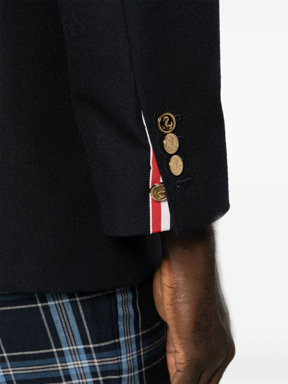 single-breasted wool blazer - 5