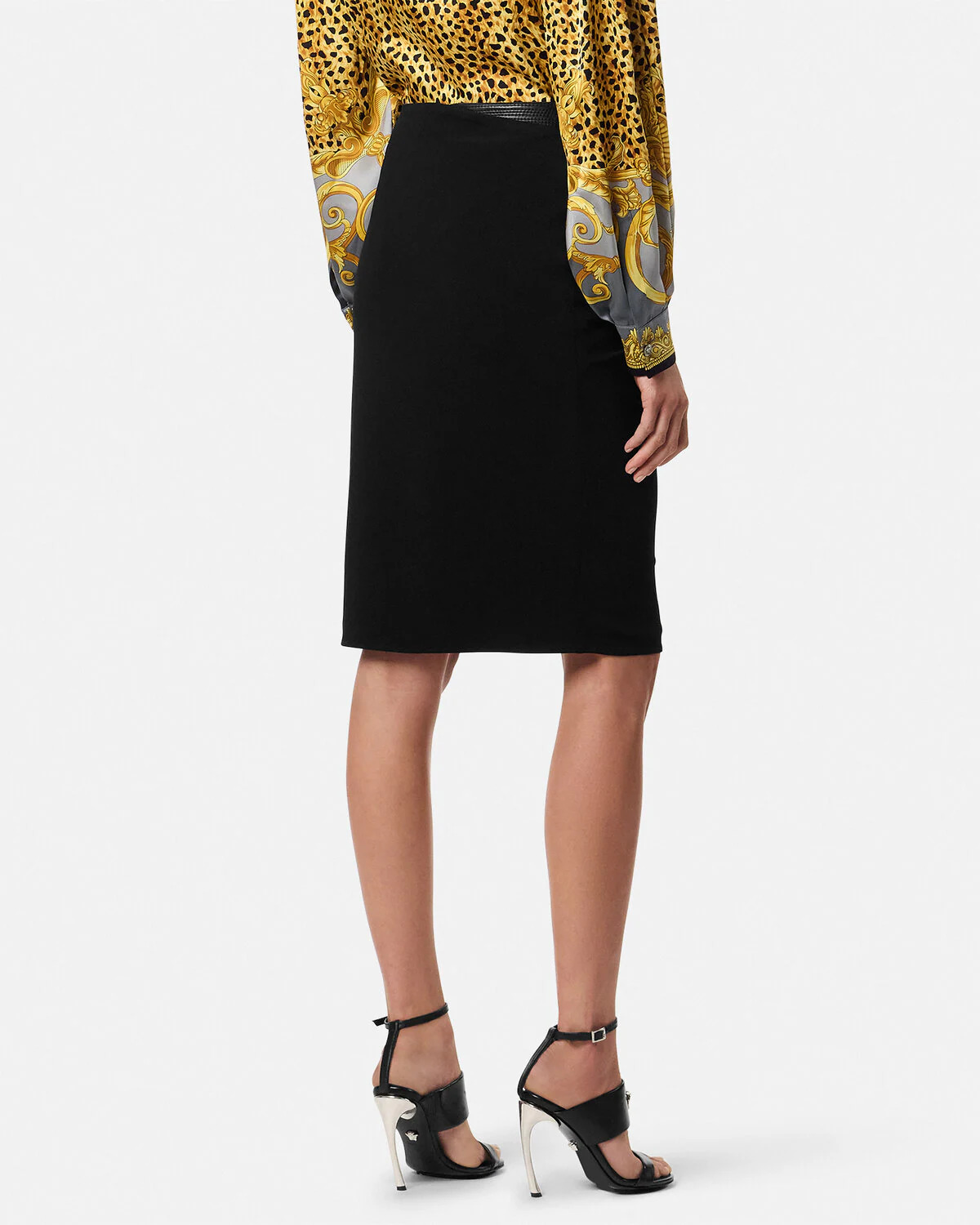 Draped Midi Skirt - 5