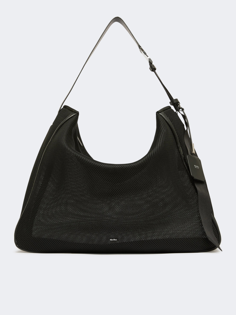 SKIPPNETXXL Extra-large handbag in technical mesh - BLACK 1