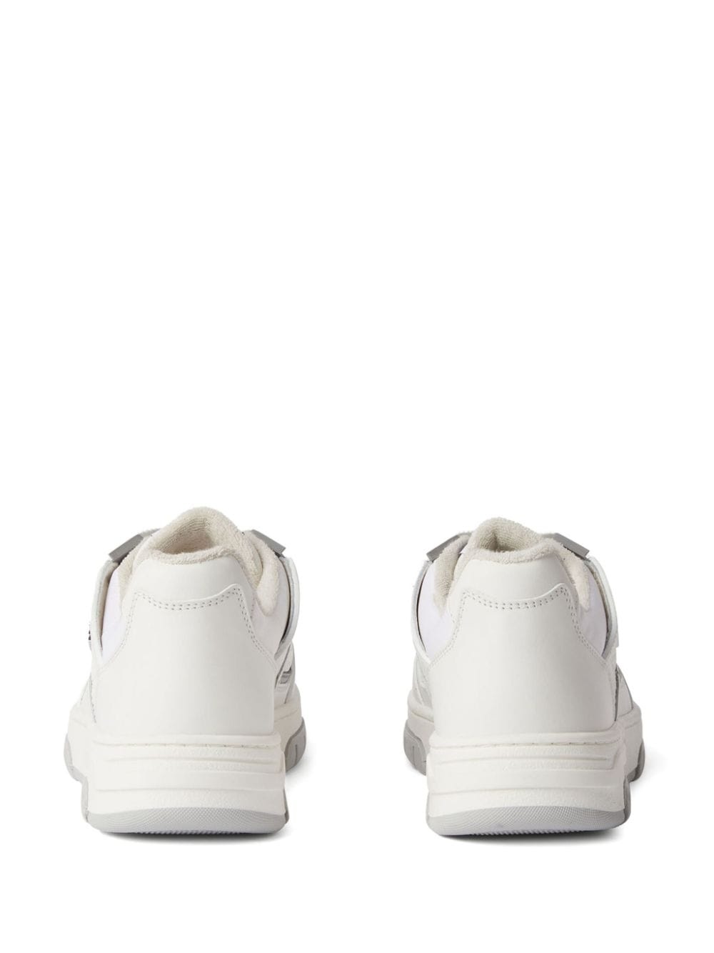 logo-debossed leather sneakers - 3