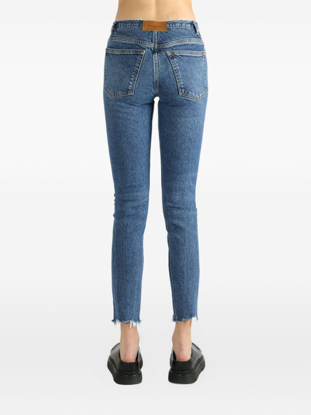 frayed-hem jeans - 4