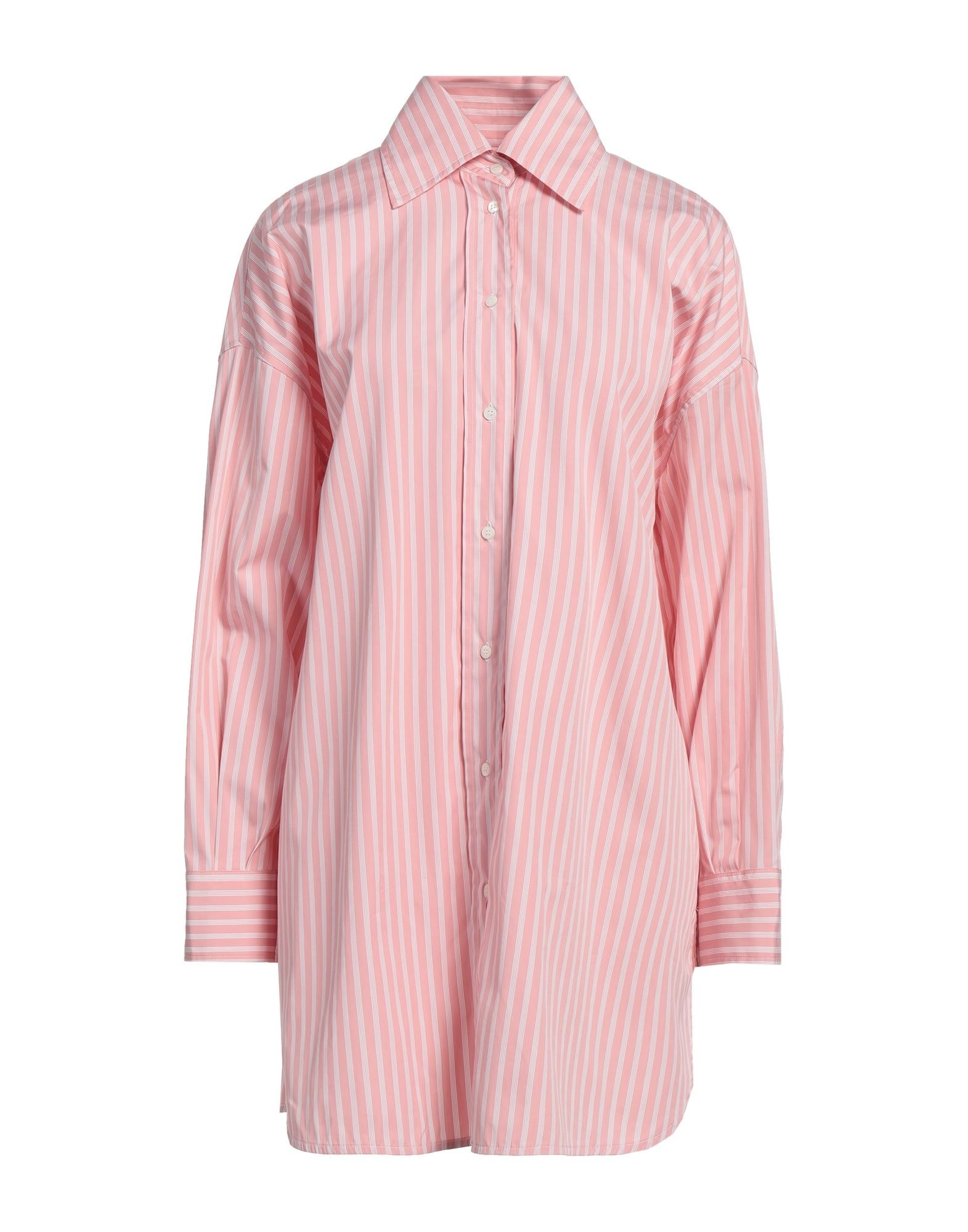 Pink Women's Striped Shirt - 1