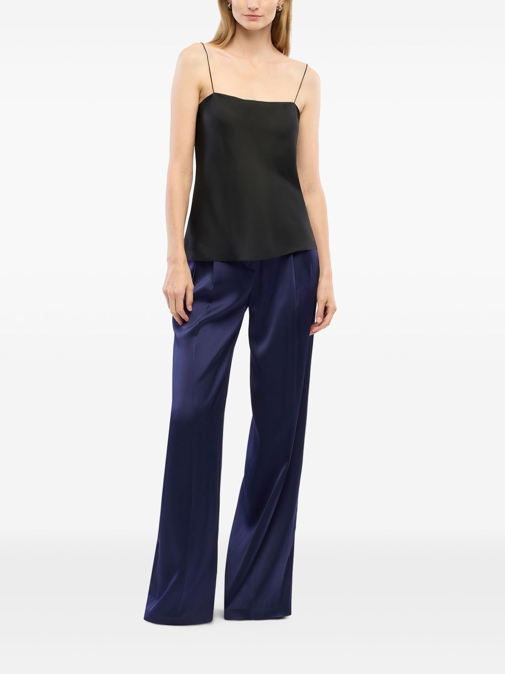 slip-on silk top - 2