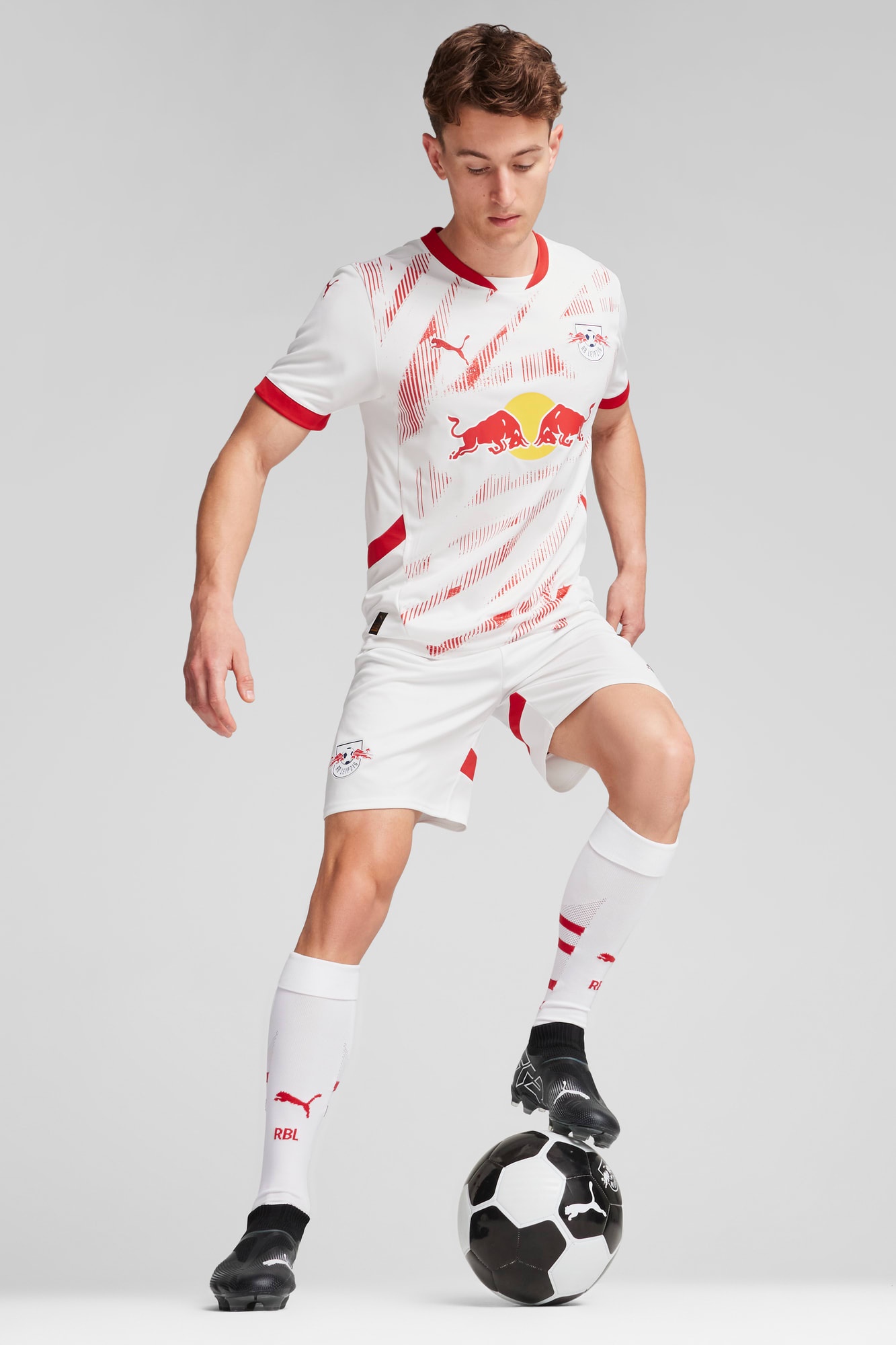 RB Leipzig 24/25 Men's Replica Home Soccer Jersey - 5