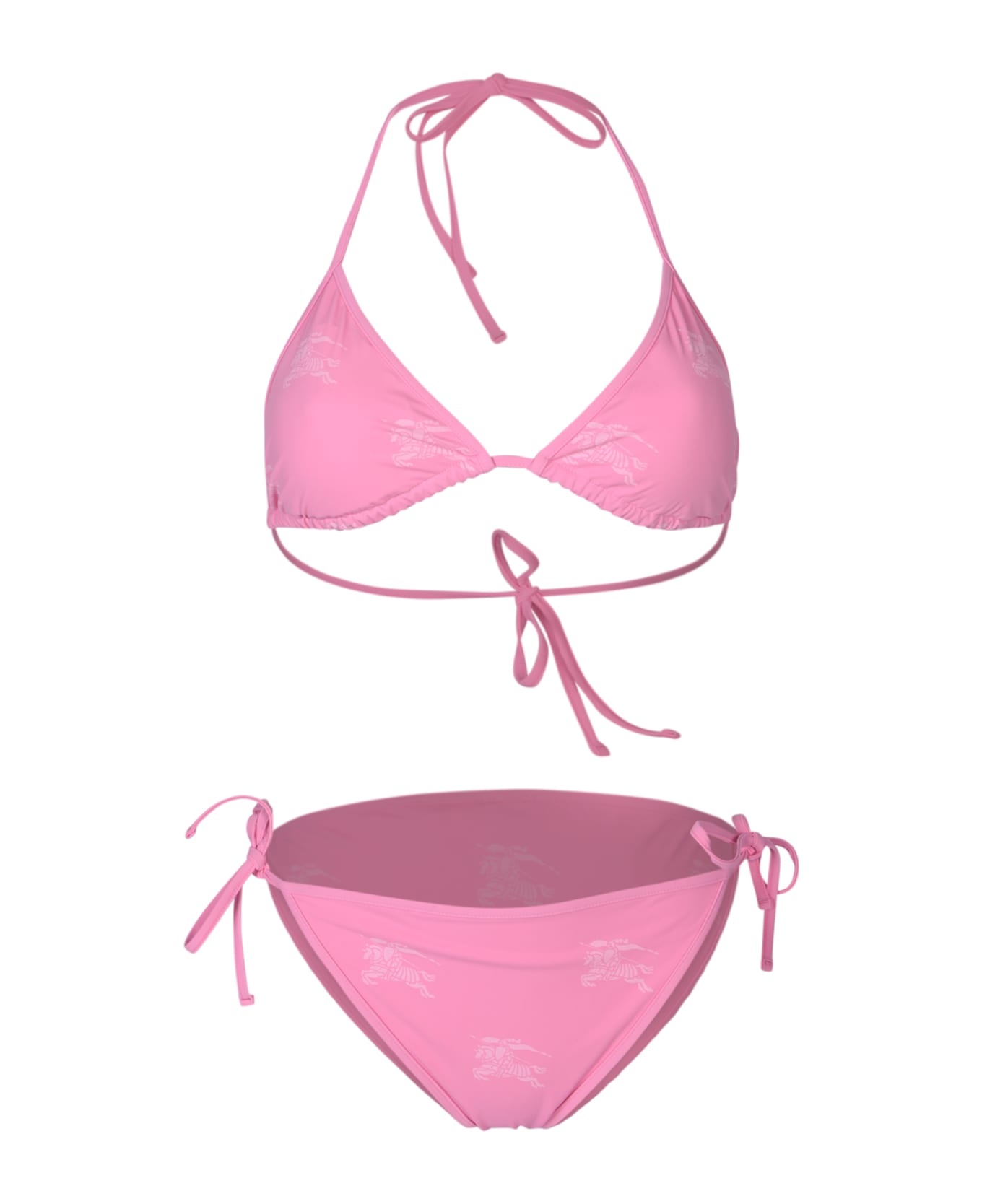 Pink Stretch Nylon Bikini - 1