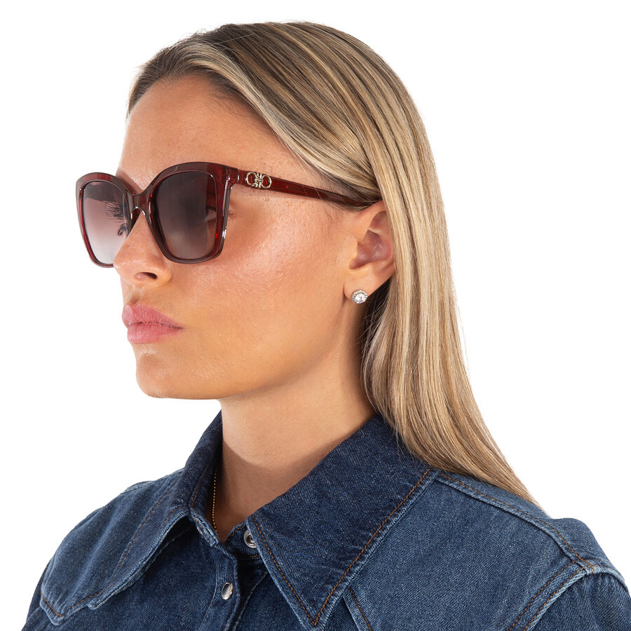 Salvatore Ferragamo Brown Gradient Square Ladies Sunglasses SF1026S 655 54 - 2