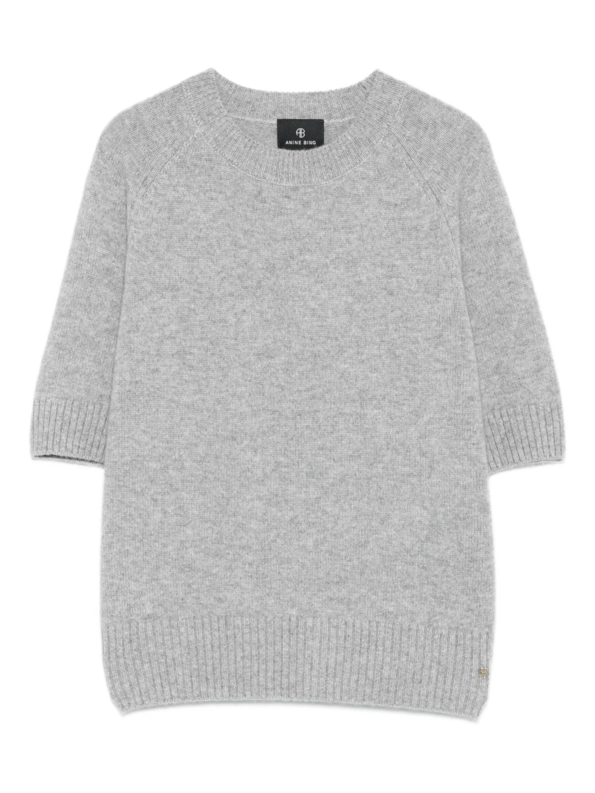 Anine Bing Short-sleeve Cashmere Sweater - 1