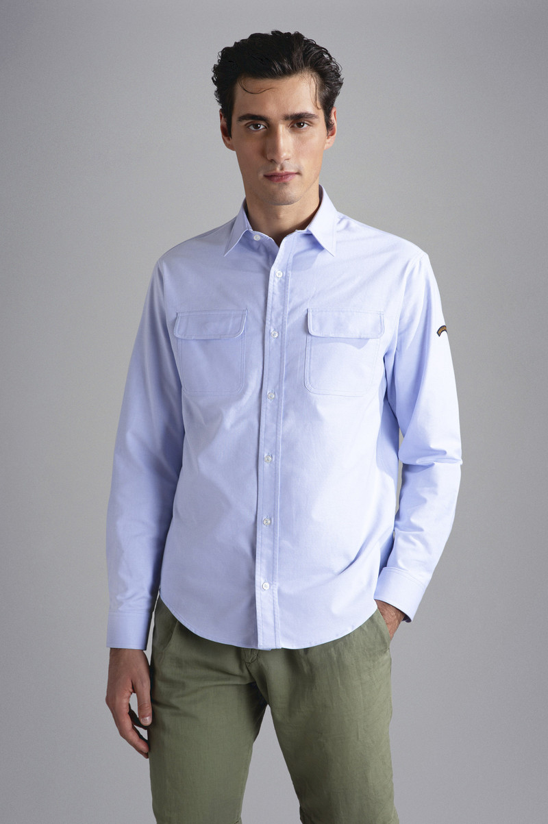 COTTON OXFORD OVERSHIRT 6