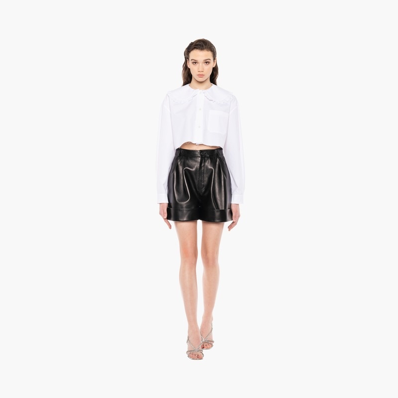 Nappa leather shorts - 5