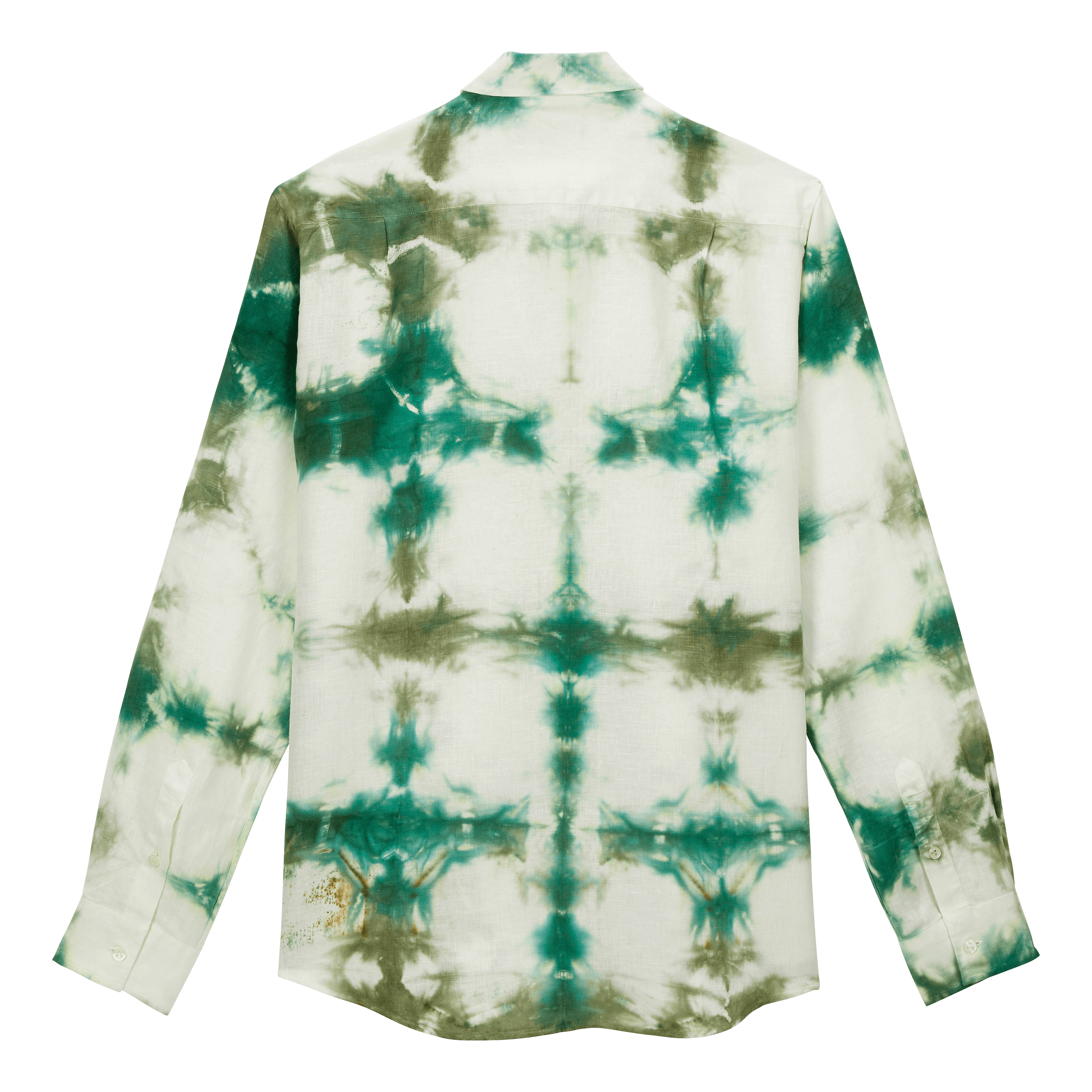 Men Linen Shirt Tie & Dye - 2