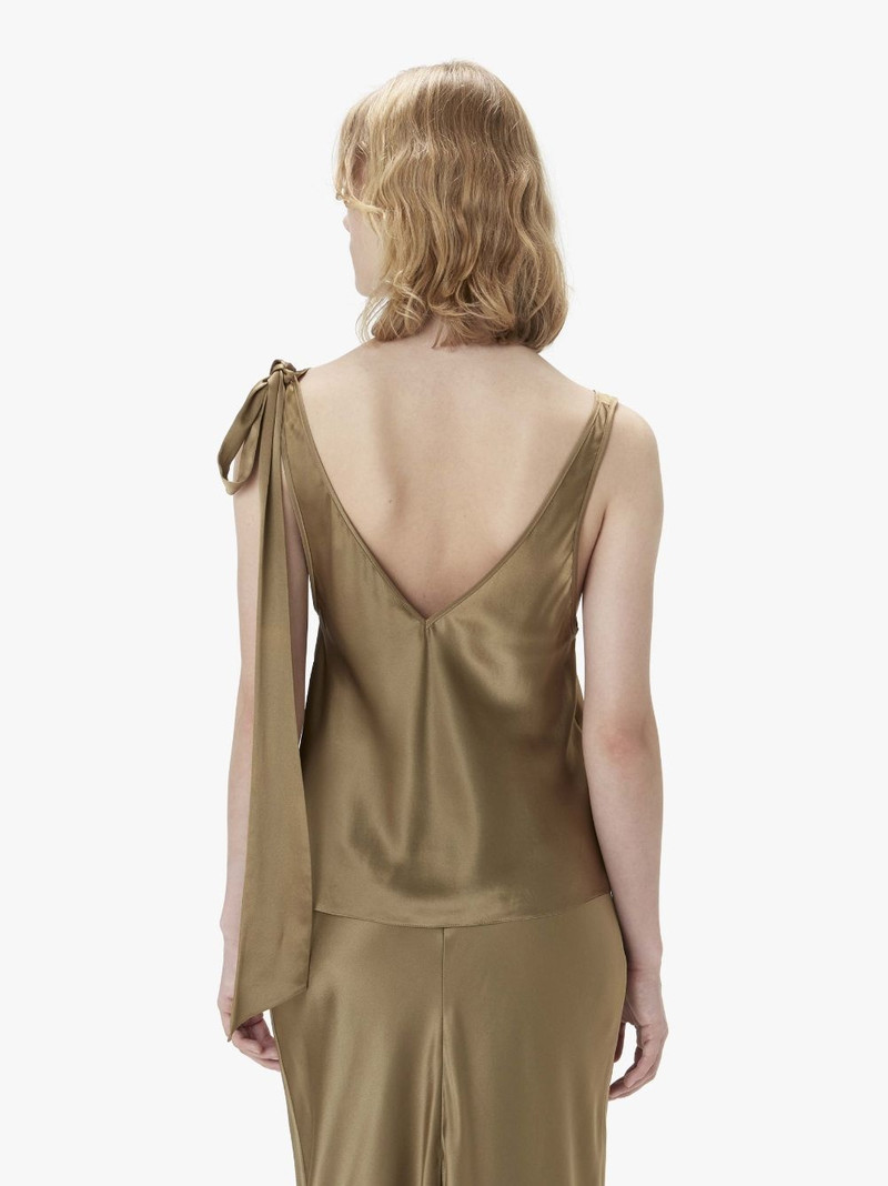 SHOULDER TIE SILK TOP 3