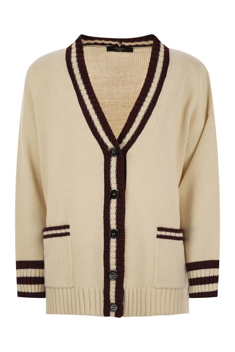 Weekend Max Mara Vicolo - Cardigan With Contrasting Edges - 1