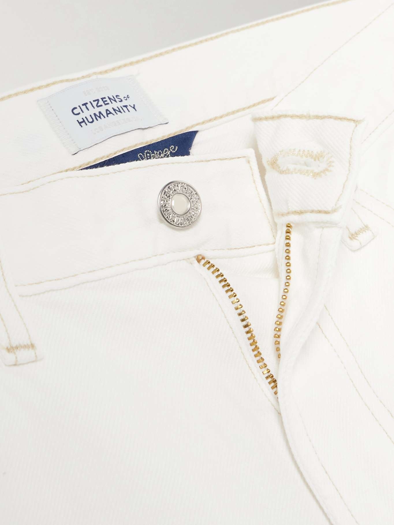 Miro Relaxed high-rise barrel-leg jeans White - 5