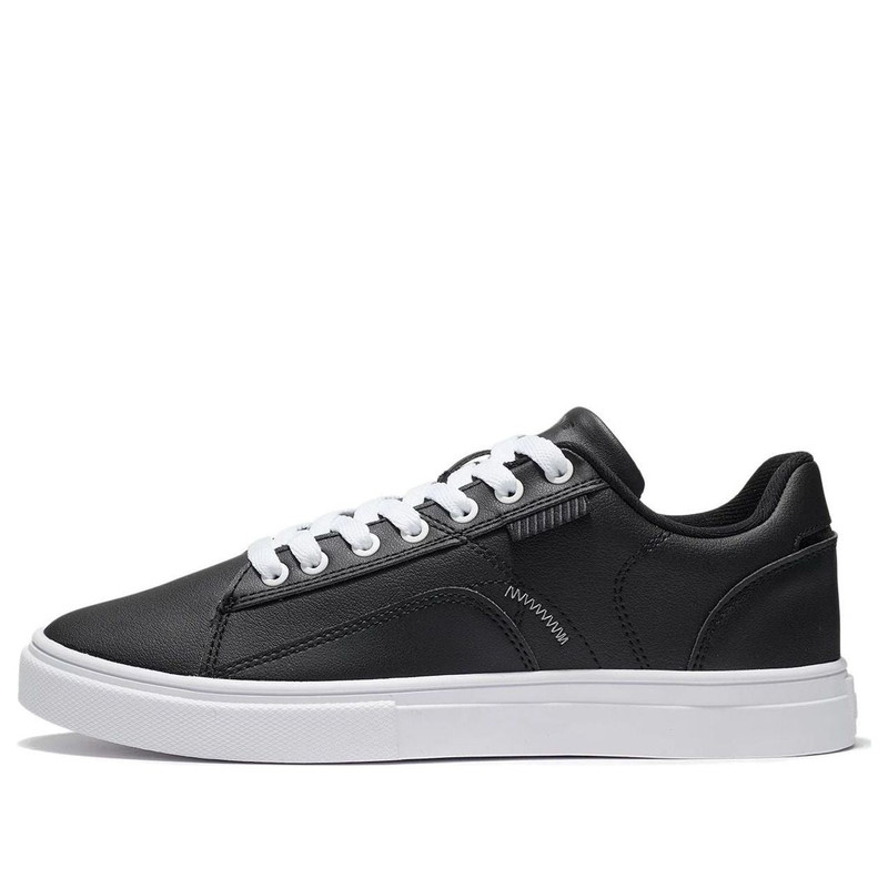 (WMNS) Li-Ning Classic Skateboarding Low 'Black' AGCR480-7 - 1