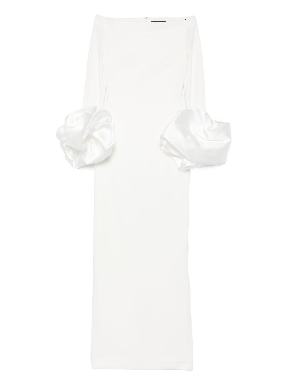 Talia ruffle-cuff maxi dress - 1