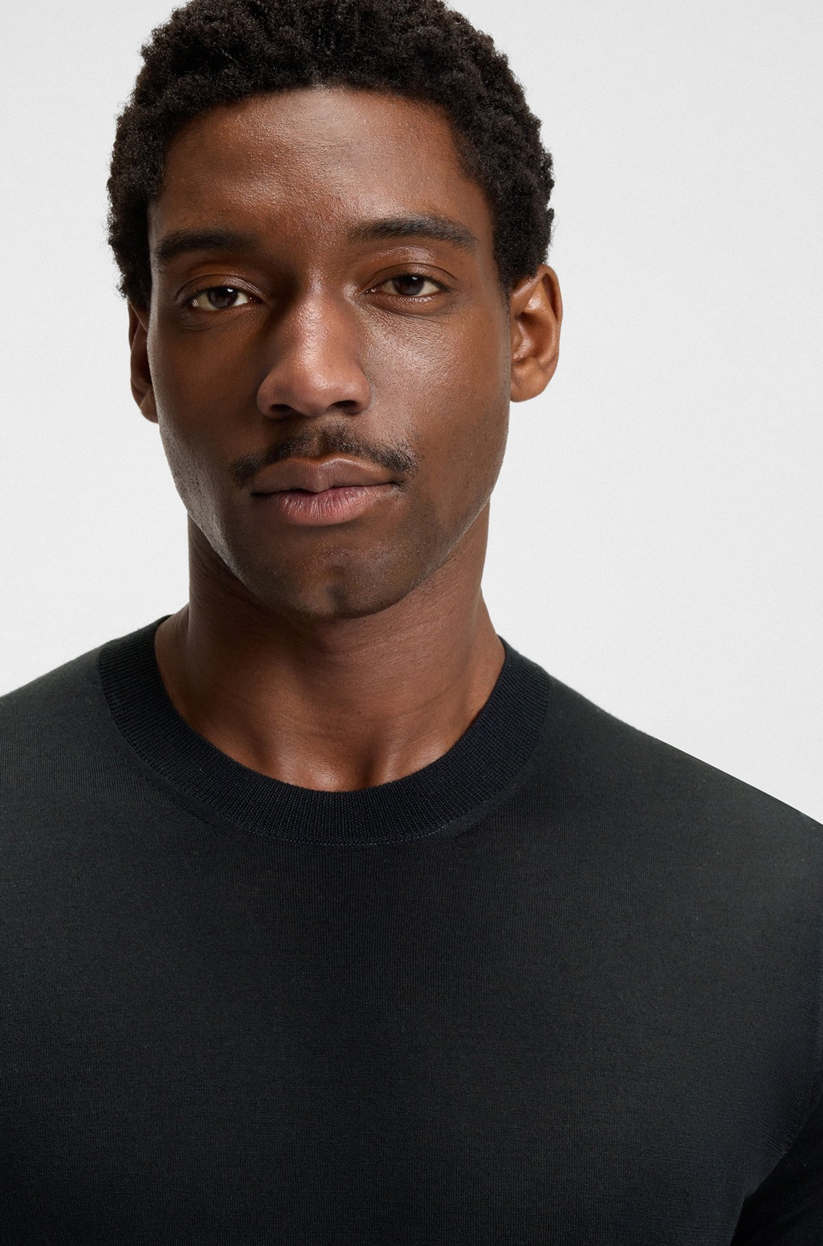 BECKHAM X BOSS REGULAR-FIT SWEATER IN VIRGIN WOOL - 3