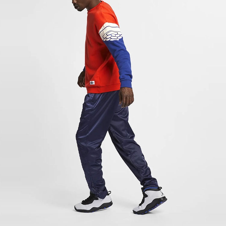 Air Jordan Splicing Wings Pattern Casual Round Neck Pullover AO0427-891 - 4
