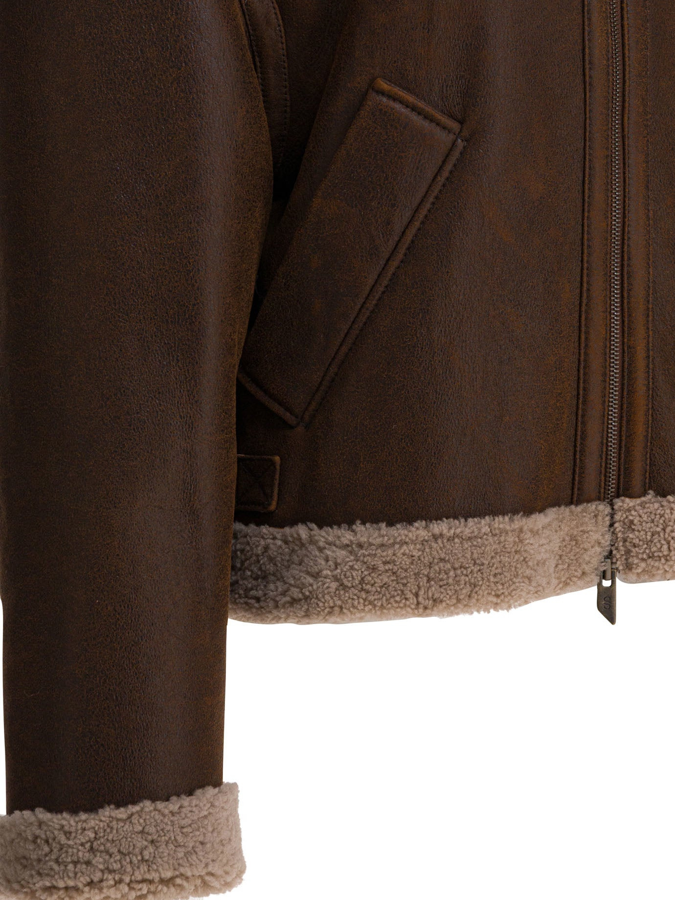 Salvatore Santoro - Salvatore Santoro Suede Leather Shearling Jacket - 4