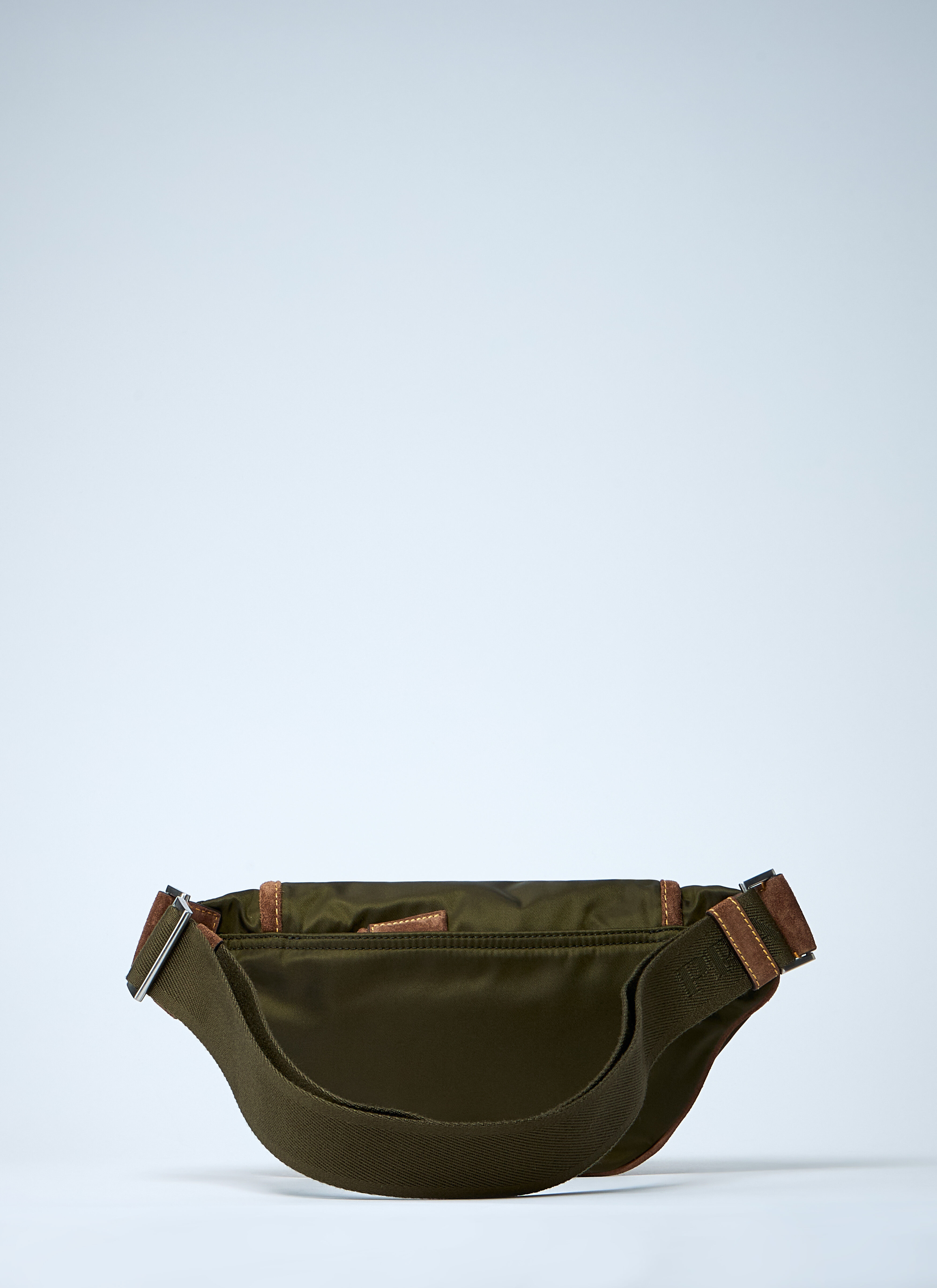 Re-Nylon And Suede Belt Bag - 3