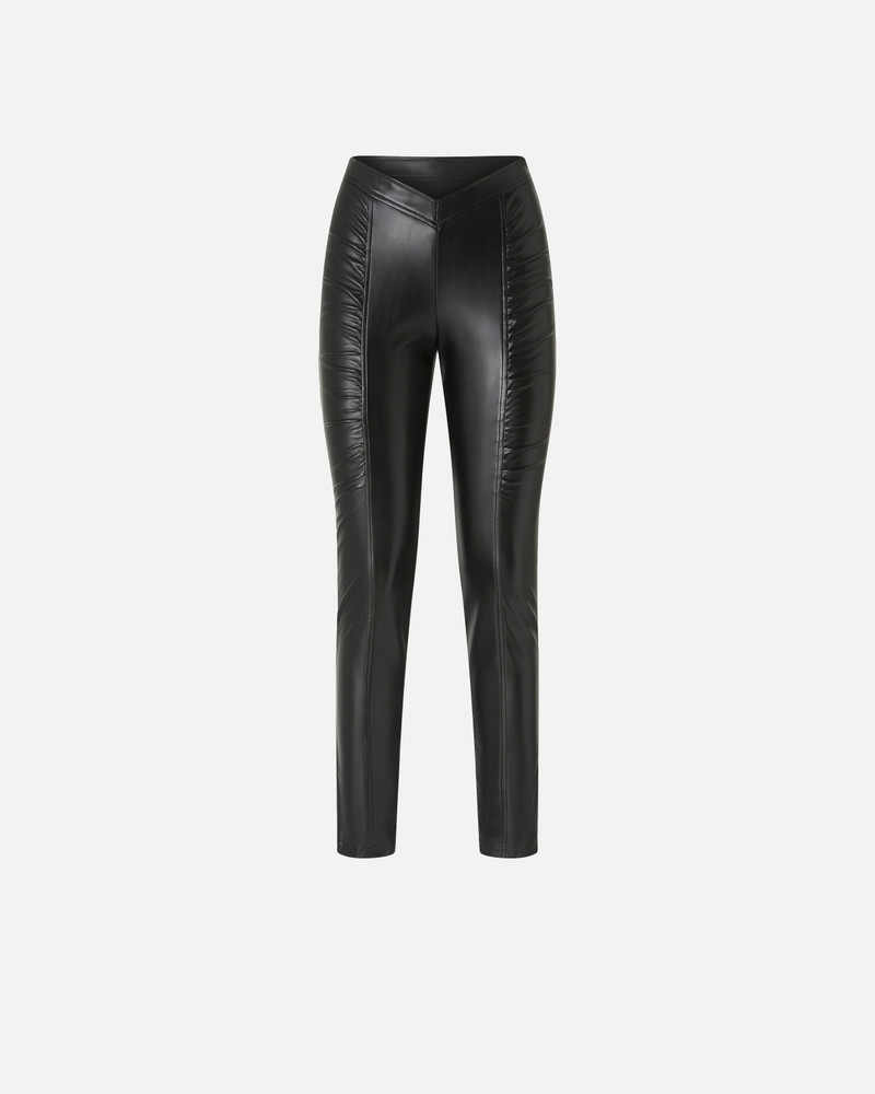 STRETCH LEATHER-EFFECT LEGGINGS 1