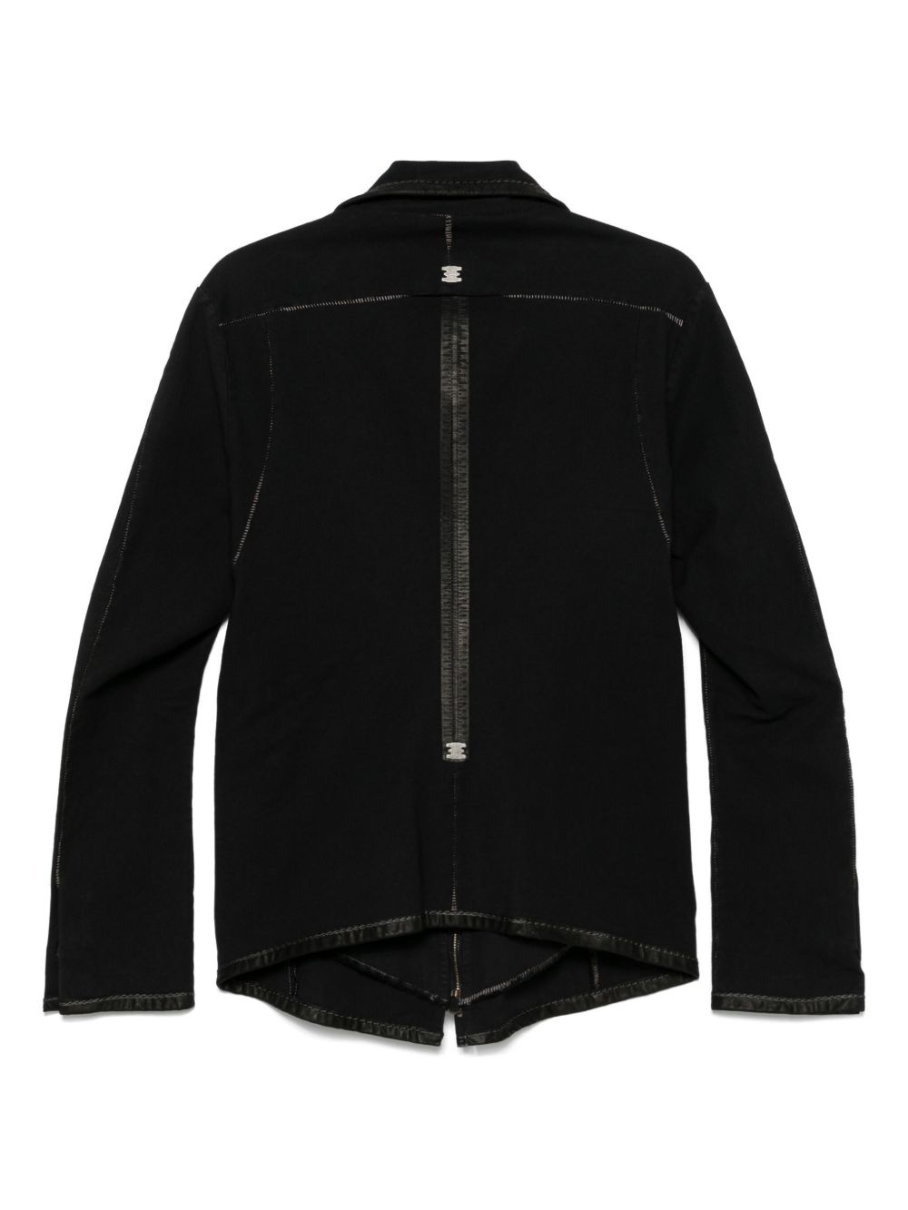 high-neck zipper-pockets jacket - 2