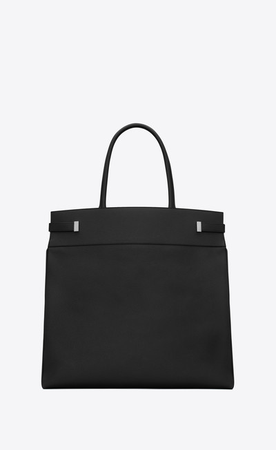 SAINT LAURENT manhattan n/s tote in grained leather outlook