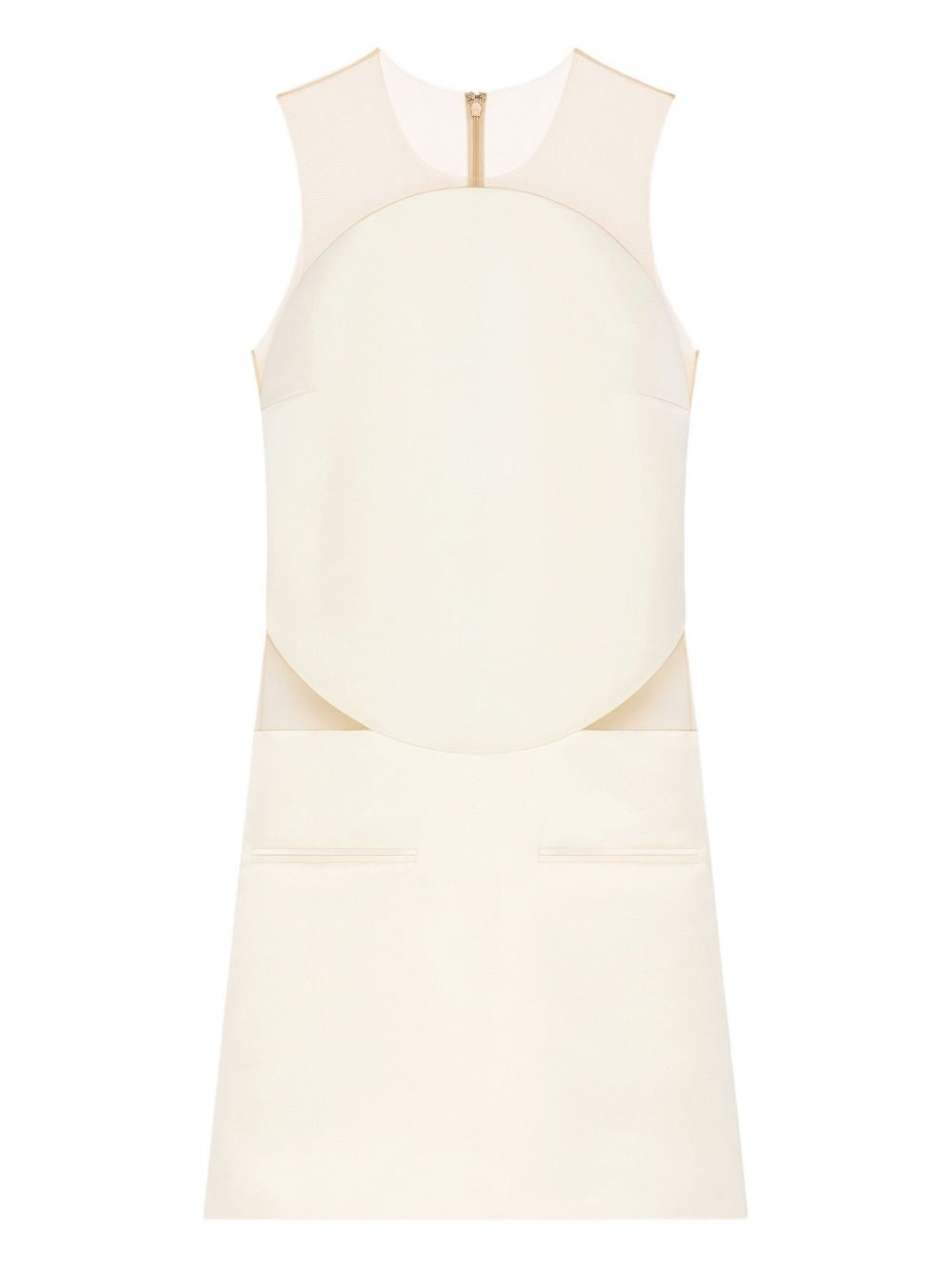 cut-out sleeveless dress - 1