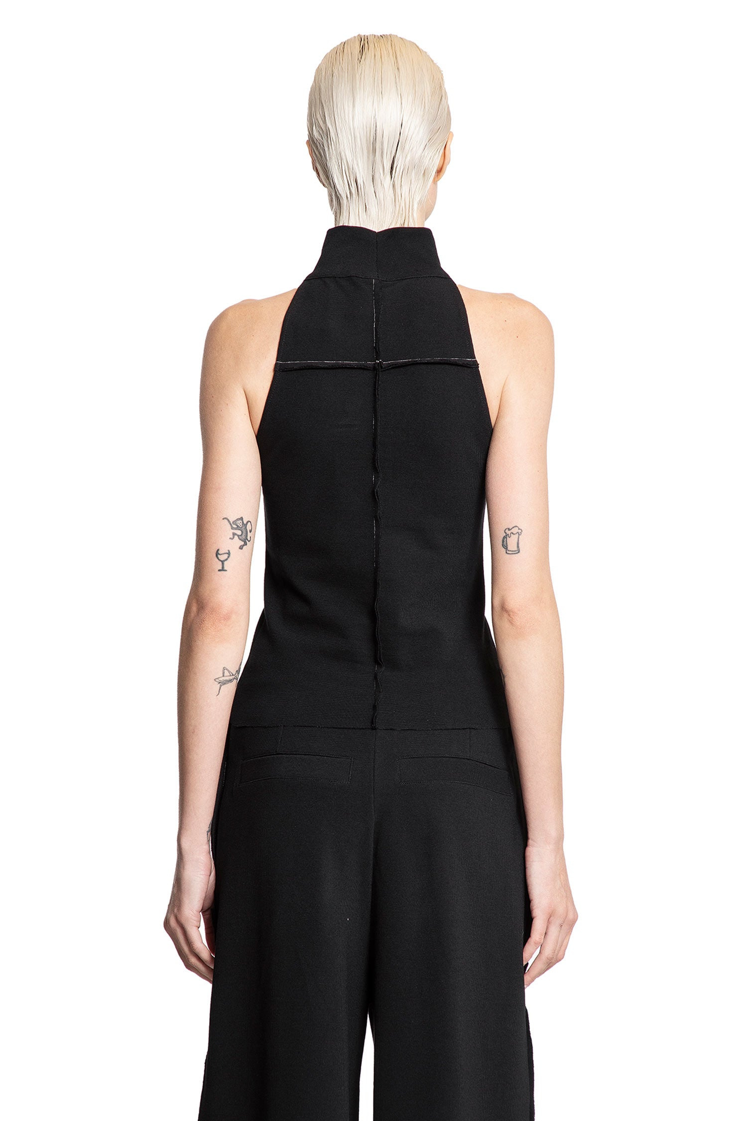 Sleeveless-Knit-Turtleneck-Top - 3