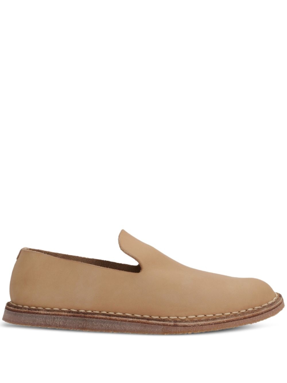 leather slip-on loafers - 1